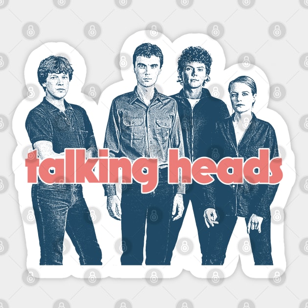 Talking Heads // Retro Style Fan Art Design Sticker by DankFutura